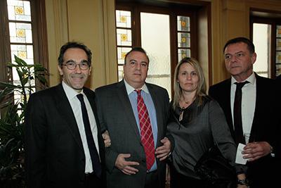 Mr. Kounoupis with the attorneys at our Athens Greece office.